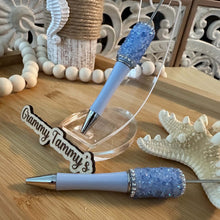 Load image into Gallery viewer, Sugar Rhinestone Beadable Pen - Blue - Sky