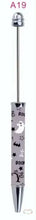Load image into Gallery viewer, Halloween Beadable Pens A19 - BOO GHOST GREY Beadable Pen