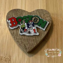 Load image into Gallery viewer, Boston Sports - Silver Glitter Flatback Glitter Flatback