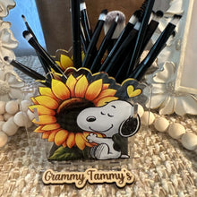 Load image into Gallery viewer, Snoop Sunflower - Acrylic Pen/Pencil/Brush Holder