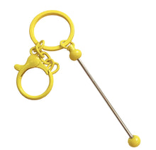 Load image into Gallery viewer, Beadable Keychain Bars with Chain - Many Colors Available