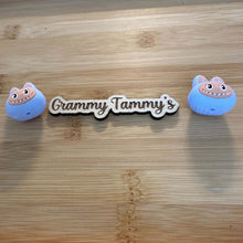 Load image into Gallery viewer, 3d LaBuBu - Blue Silicone Focal Bead