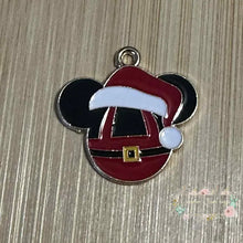 Load image into Gallery viewer, Charm - Santa Belly Mouse - 1 Count Charms
