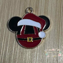 Load image into Gallery viewer, Charm - Santa Belly Mouse - 1 Count Charms