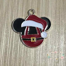 Load image into Gallery viewer, Charm - Santa Belly Mouse - 1 Count Charms