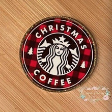 Load image into Gallery viewer, Christmas Coffee - Gold Glitter Flatback Glitter Flatback