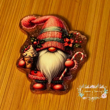 Load image into Gallery viewer, Christmas Gnome - Pink Glitter Flatback Glitter Flatback