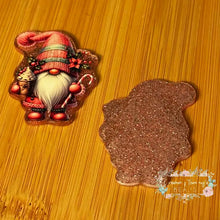 Load image into Gallery viewer, Christmas Gnome - Pink Glitter Flatback Glitter Flatback