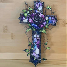 Load image into Gallery viewer, Acrylic Suncatcher with a Chain - Medium - Cross