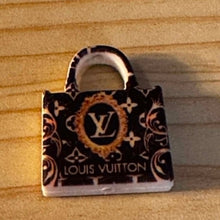 Load image into Gallery viewer, Love Purse - Black & Gold Printed