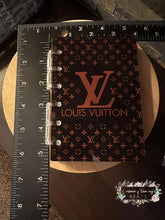 Load image into Gallery viewer, Designer inspired Acrylic Loose-leaf Cover Notebook Plastic Binder - LoVE Brown