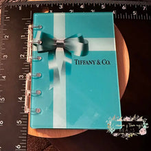 Load image into Gallery viewer, Designer inspired Acrylic Loose-leaf Cover Notebook Plastic Binder -Tif Gift Designer Notebook