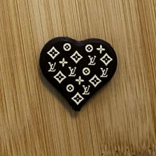 Load image into Gallery viewer, Love Brown Heart - Silicone Focal Bead