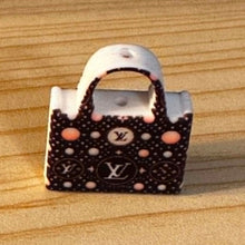 Load image into Gallery viewer, Love Purse - Black with Pink & White Dots