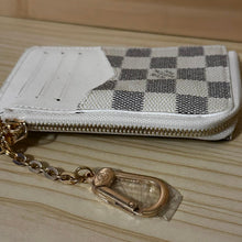 Load image into Gallery viewer, Fancy Mini Purse Keychain - White & Grey