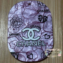 Load image into Gallery viewer, Embossed Acrylic Charm - Double Sided - CiCi Purple Embossed Acrylic Charm