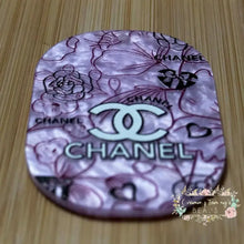 Load image into Gallery viewer, Embossed Acrylic Charm - Double Sided - CiCi Purple Embossed Acrylic Charm
