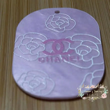 Load image into Gallery viewer, Embossed Acrylic Charm - Double Sided - CiCi Purple - Light Purple Embossed Acrylic Charm