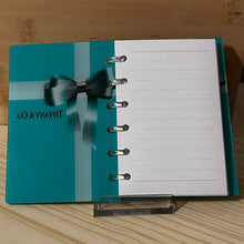Load image into Gallery viewer, Designer inspired Acrylic Loose-leaf Cover Notebook Plastic Binder -Tif Gift