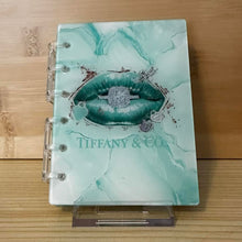 Load image into Gallery viewer, Designer inspired Acrylic Loose-leaf Cover Notebook - Tif Ring