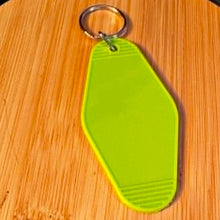 Load image into Gallery viewer, Plastic Hotel Blank Keychain Multiple Color Options