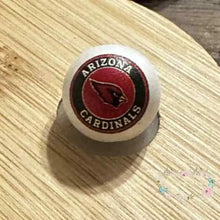 Load image into Gallery viewer, Football 16mm Beads - One Count 16mm Acrylic Beads