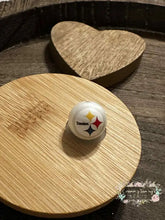 Load image into Gallery viewer, Football 16mm Beads - One Count 16mm Acrylic Beads