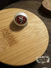 Load image into Gallery viewer, Football 16mm Beads - One Count 16mm Acrylic Beads