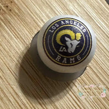 Load image into Gallery viewer, Football 16mm Beads - One Count 16mm Acrylic Beads