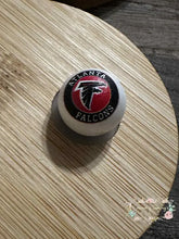 Load image into Gallery viewer, Football 16mm Beads - One Count Atlanta Falcons 16mm Acrylic Beads