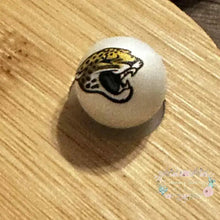 Load image into Gallery viewer, Football 16mm Beads - One Count 16mm Acrylic Beads