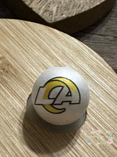 Load image into Gallery viewer, Football 16mm Beads - One Count 16mm Acrylic Beads