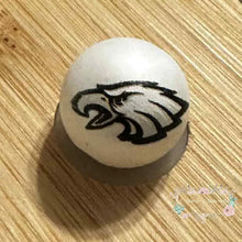 Load image into Gallery viewer, Football 16mm Beads - One Count 16mm Acrylic Beads