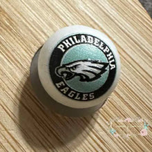 Load image into Gallery viewer, Football 16mm Beads - One Count 16mm Acrylic Beads