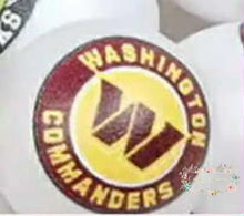 Load image into Gallery viewer, Football 16mm Beads - One Count Washington Commanders 16mm Acrylic Beads