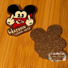Load image into Gallery viewer, Haters Gonna Hate - Gold Glitter Flatback Glitter Flatback