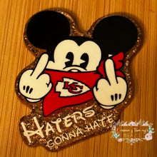 Load image into Gallery viewer, Haters Gonna Hate - Gold Glitter Flatback Glitter Flatback