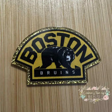 Load image into Gallery viewer, Bruins - Gold Glitter Flatback Glitter Flatback