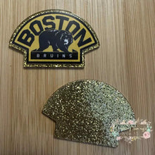 Load image into Gallery viewer, Bruins - Gold Glitter Flatback Glitter Flatback