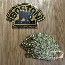 Load image into Gallery viewer, Bruins - Gold Glitter Flatback Glitter Flatback