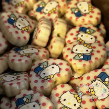 Load image into Gallery viewer, Kitty Acrylic Hearts - Assorted Colors Available - 1 Count Acrylic Heart Beads
