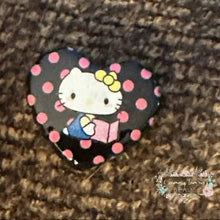 Load image into Gallery viewer, Kitty Acrylic Hearts - Assorted Colors Available - 1 Count Acrylic Heart Beads