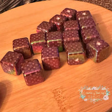 Load image into Gallery viewer, Love Square Acrylic Beads - Brown - 5- Count 16mm Square Designer Inspired Beads