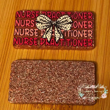 Load image into Gallery viewer, Nurse Practitioner - Pink Glitter Flatback Glitter Flatback