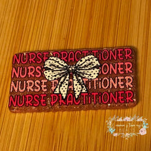 Load image into Gallery viewer, Nurse Practitioner - Pink Glitter Flatback Glitter Flatback