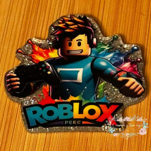 Load image into Gallery viewer, Roblox - Silver Glitter Flatback Glitter Flatback