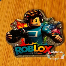Load image into Gallery viewer, Roblox - Silver Glitter Flatback Glitter Flatback
