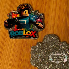 Load image into Gallery viewer, Roblox - Silver Glitter Flatback Glitter Flatback