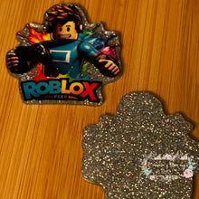 Load image into Gallery viewer, Roblox - Silver Glitter Flatback Glitter Flatback