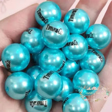 Load image into Gallery viewer, Tif Blue 16Mm Acrylic Beads - 5 Count